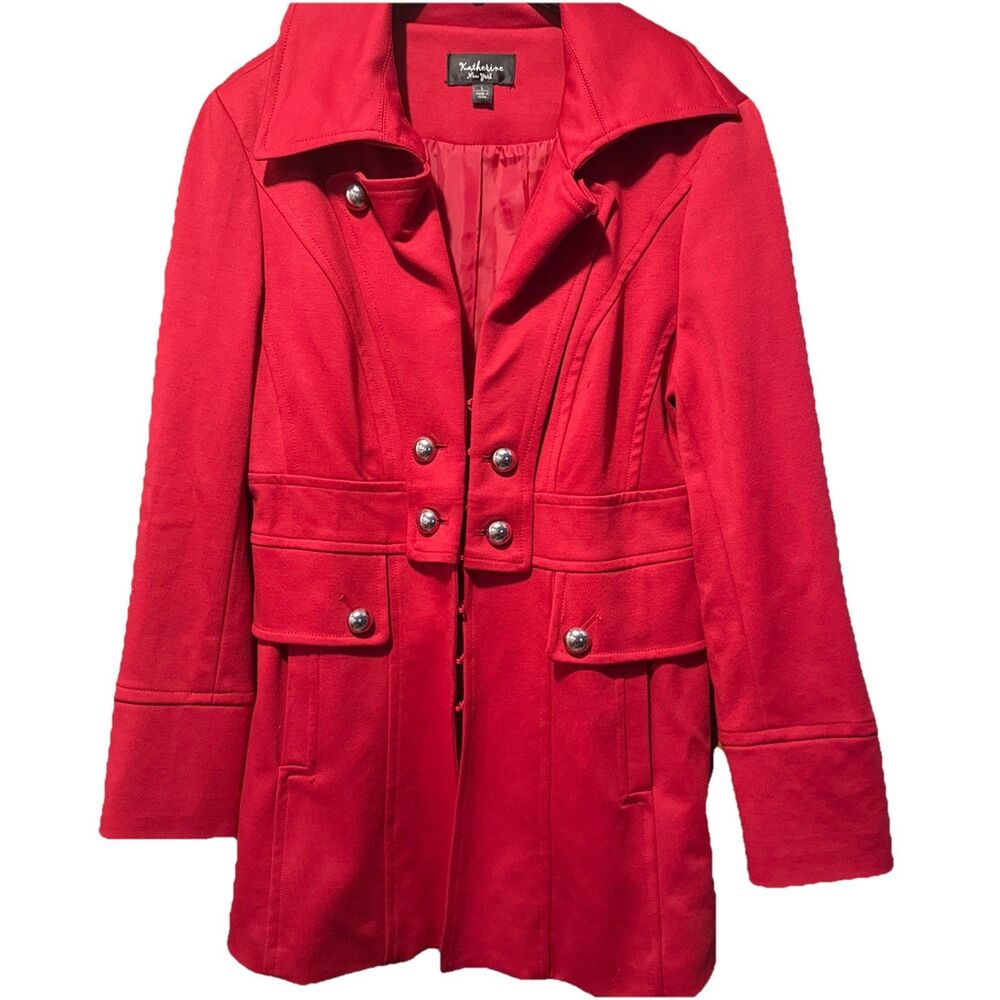 Kathrens New York Red womens jacket new size L